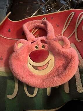 Toy Story Pink Lotso Soft Plush Handbag Children's Shoulder Bag